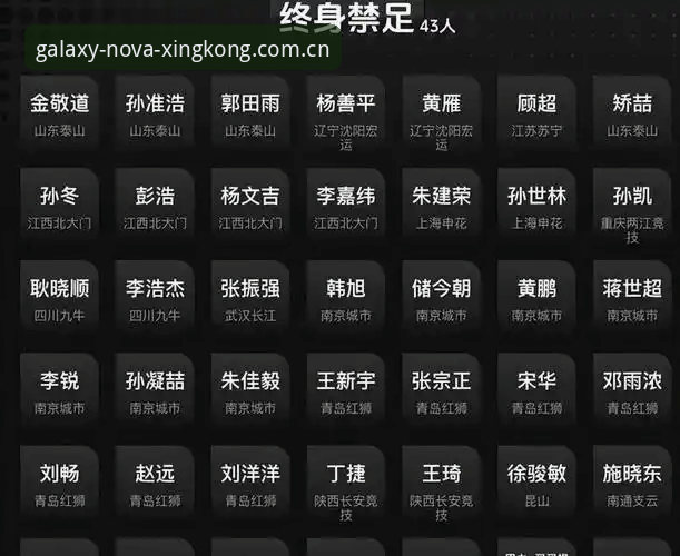 17人终身禁足、48人禁足五年，星空体育用户如何看懂足协第三批处罚名单？